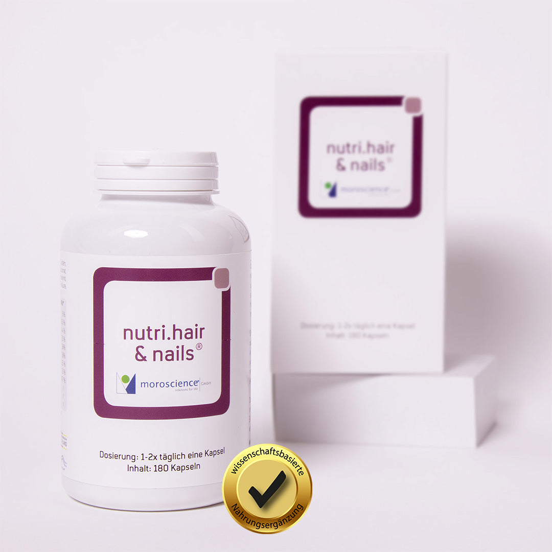 Nutri Hair And Nails Mit Siegel Wissenschaftsbasierte Nahrungsergänzung