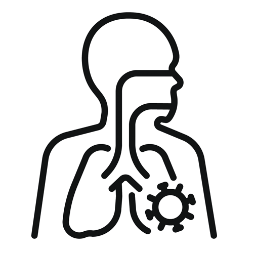 Atemwegserkrankungen-Symbol