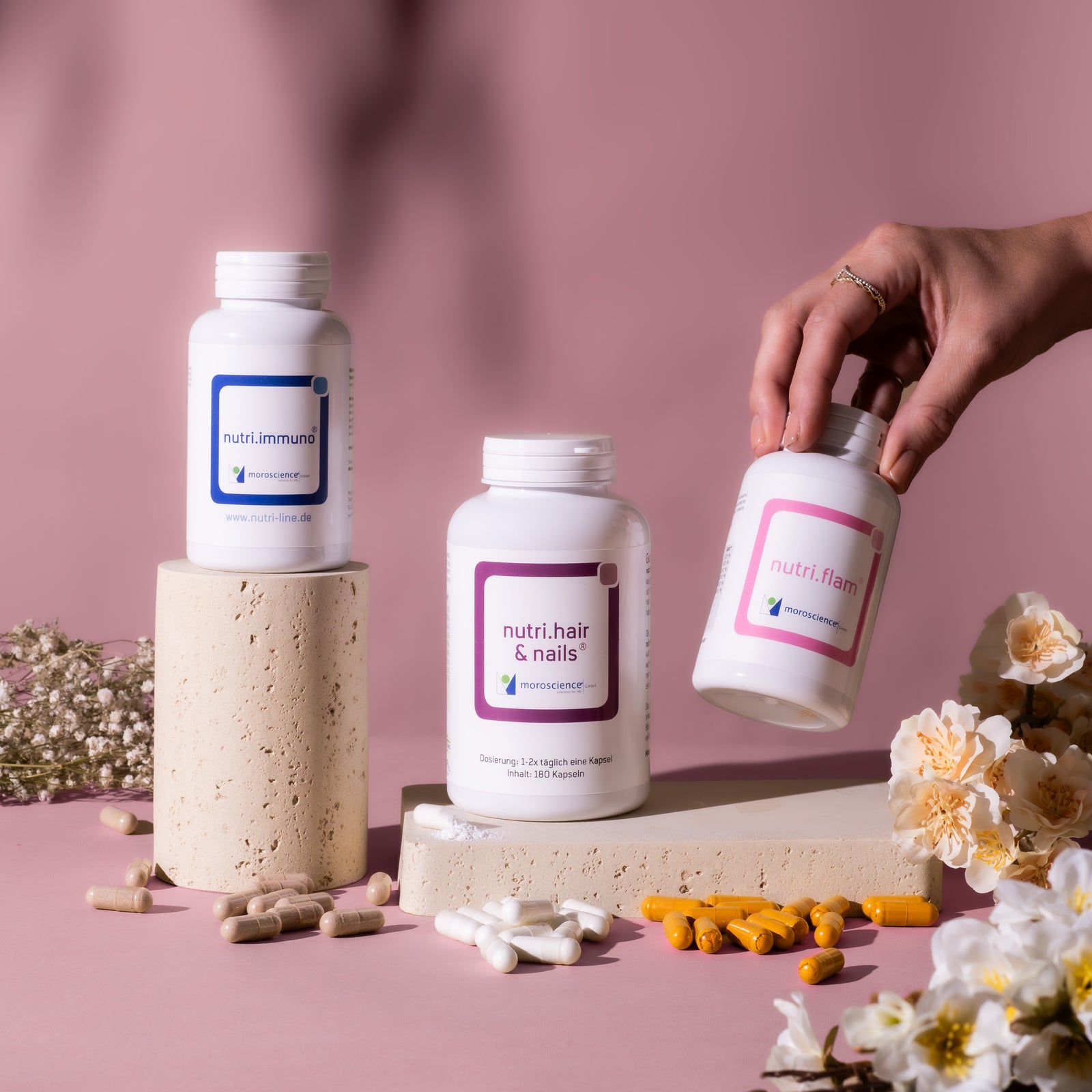 nutri line produkte aufgereiht 