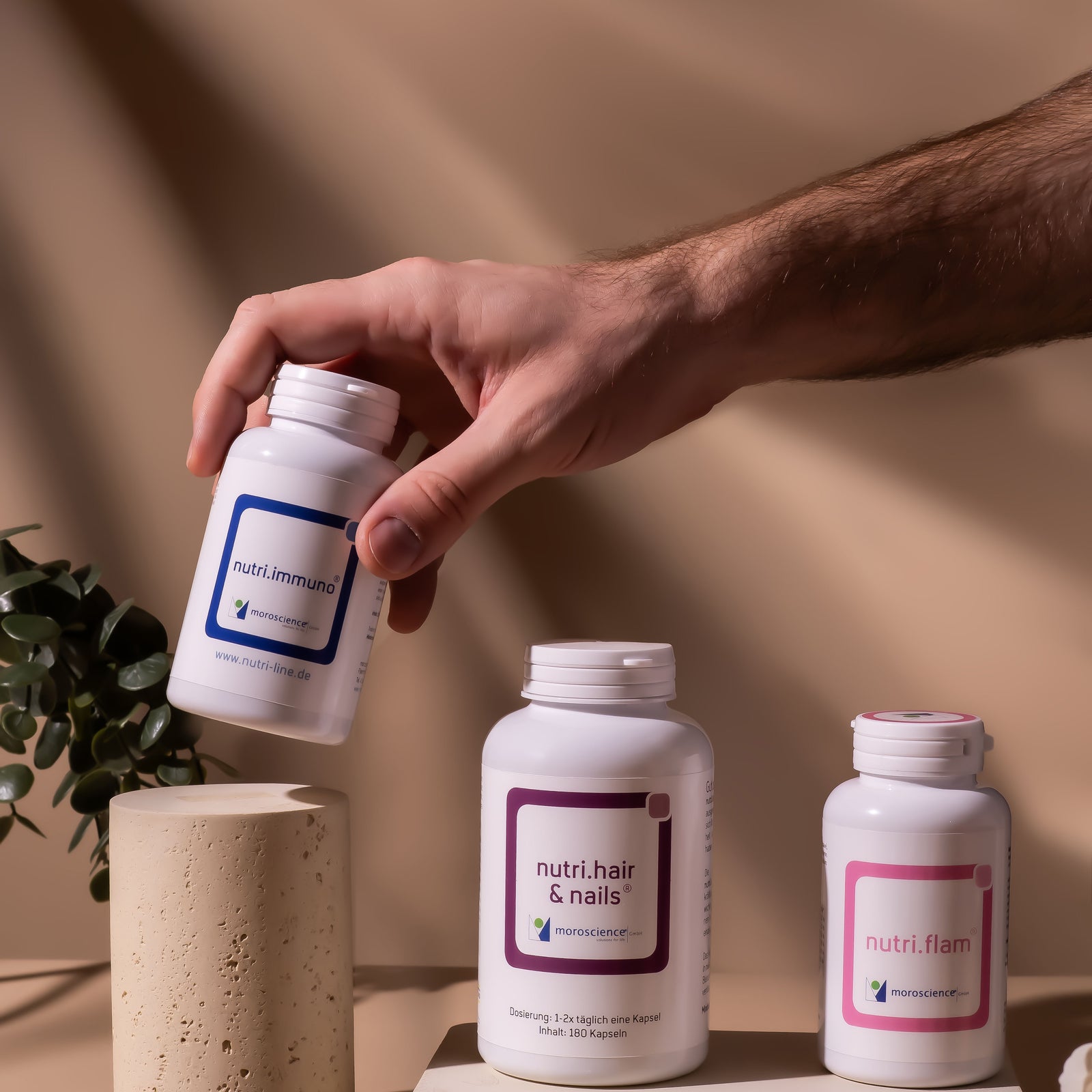 Nutri Line Produkte Aufgereiht