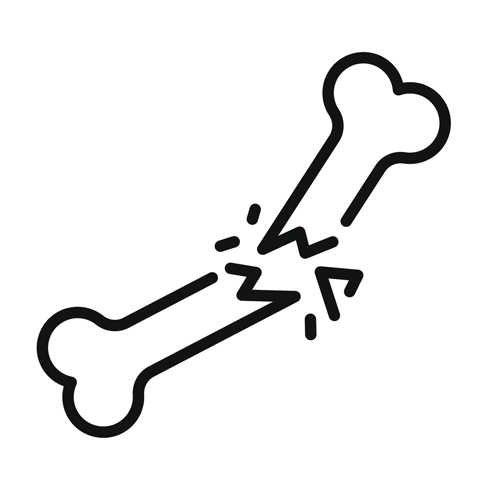 Knochenerweichung-Symbol